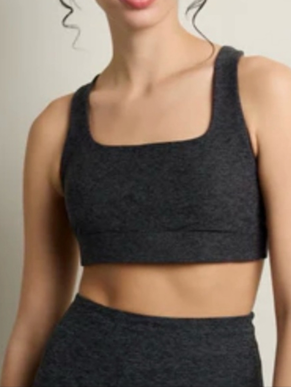 Interval Double Scoop Sports Bra Grey Size S NWOT Yoga Activewear